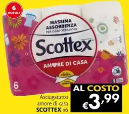 Maxi Supermercati Asciugatutto amore di casa SCOTTEX X6 offerta