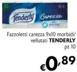 Maxi Supermercati Fazzoletti carezza 9x10 morbidi/ vellutati TENDERLY offerta
