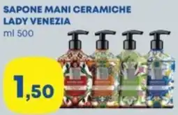 Panorama Sapone mani ceramiche LADY VENEZIA offerta