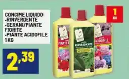 Risparmio Casa Concime liquido rinverdente, gerani/piante fiorite, piante acidofile offerta