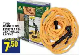 Risparmio Casa Tubo connettore e pistola 2,5- 7,5mt giallo lattice offerta