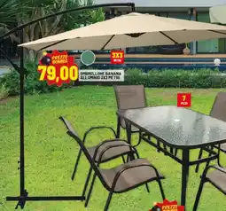 Risparmio Casa Ombrellone banana alluminio offerta