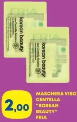 Panorama Maschera viso centella "korean beauty" FRIA offerta