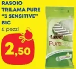 Panorama Rasoio trilama pure "3 sensitive" BIC offerta
