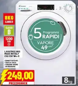 Risparmio Casa CANDY LAVATRICE BKG MADE IN ITALY CSS 128TW4-11 offerta