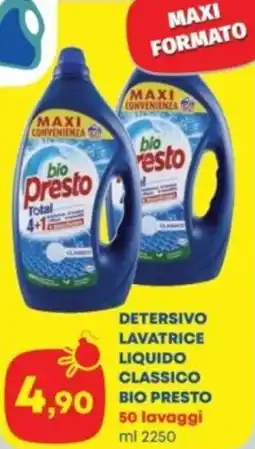 Panorama Detersivo lavatrice liquido classico BIO PRESTO offerta