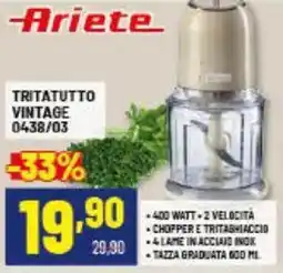 Risparmio Casa Ariete TRITATUTTO VINTAGE 0438/03 offerta