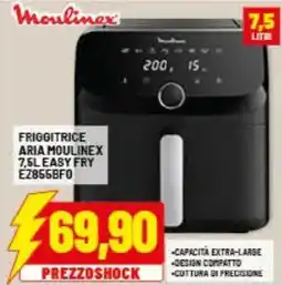 Risparmio Casa Moulinex FRIGGITRICE ARIA MOULINEX 7,5L EASY FRY EZ855BFO offerta