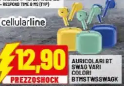 Risparmio Casa Cellularline auricolari bt swag BTMSTWSSWAGK offerta