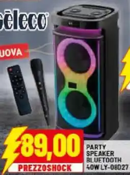 Risparmio Casa Séleco party speaker bluetooth 40W LY-08027 offerta