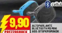 Risparmio Casa Cellularline altoparlante bluetooth ms mini PASS. BTSPKMSMINI3K offerta