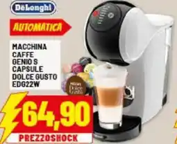 Risparmio Casa Delonghi macchina caffe genio s capsule dolce gusto EDG22W offerta