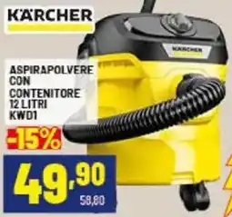 Risparmio Casa Kärcher aspirapolvere con contenitore KWD1 offerta