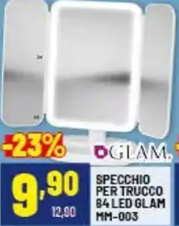 Risparmio Casa Glam specchio per trucco 64 led glam MM-003 offerta