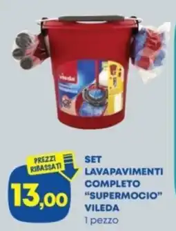 Panorama Set lavapavimenti completo "supermocio" VILEDA offerta