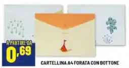 Risparmio Casa Cartellina A4 forata con bottone offerta