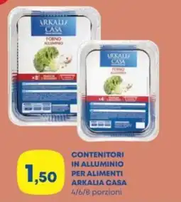 Panorama Contenitori in alluminio per alimenti ARKALIA CASA offerta