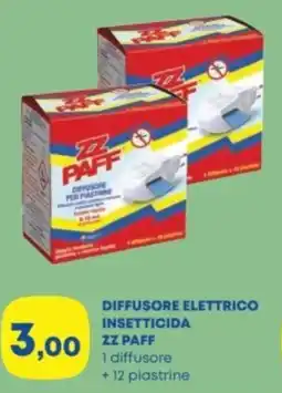Panorama Diffusore elettrico insetticida ZZ PAFF offerta