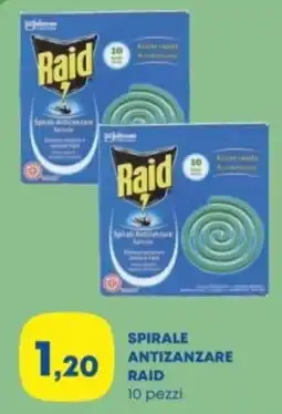 Panorama Spirale antizanzare RAID offerta