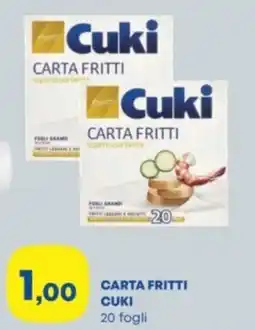 Panorama Carta fritti CUKI 20 fogli offerta