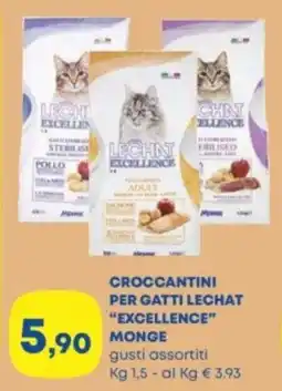 Panorama Croccantini per gatti lechat "excellence" MONGE offerta