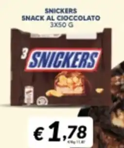 Supermercati Visotto Snickers snack al cioccolato offerta