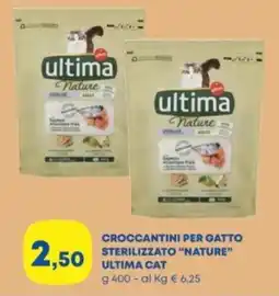 Panorama Croccantini per gatto sterilizzato "nature" ULTIMA CAT offerta