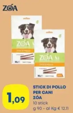 Panorama Stick di pollo per cani ZÓA offerta
