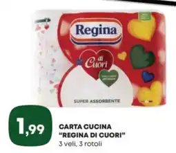 Panorama Carta cucina "REGINA DI CUORI" offerta
