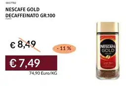 Prezzemolo e Vitale Nescafe gold decaffeinato offerta