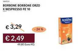 Prezzemolo e Vitale Borbone borbone orzo x nespresso offerta