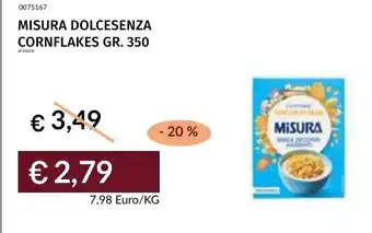 Prezzemolo e Vitale Misura dolcesenza cornflakes offerta