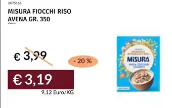 Prezzemolo e Vitale Misura fiocchi riso avena offerta
