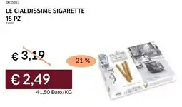 Prezzemolo e Vitale Le cialdissime sigarette offerta