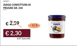 Prezzemolo e Vitale Zuegg confettura di prugne offerta