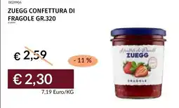 Prezzemolo e Vitale Zuegg confettura di fragole offerta