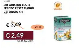 Prezzemolo e Vitale Sir winston tea te freddo pesca mango deteinato x18 offerta