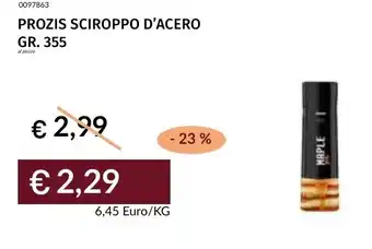 Prezzemolo e Vitale Prozis sciroppo d'acero offerta
