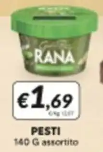 Supermercati Visotto Giovanni rana pesti offerta