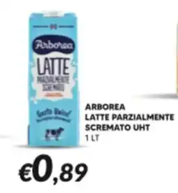 Supermercati Visotto Arborea latte parzialmente scremato uht offerta