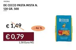 Prezzemolo e Vitale De cecco pasta mista N.120 offerta