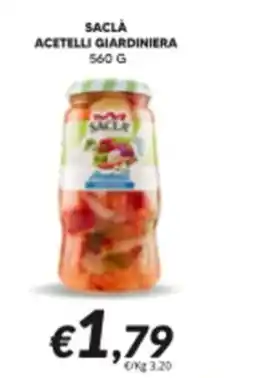Supermercati Visotto Saclà acetelli giardiniera offerta