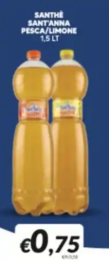 Supermercati Visotto Santhe sant'anna pesca/limone offerta