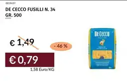 Prezzemolo e Vitale De cecco fusilli N. 34 offerta