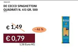 Prezzemolo e Vitale De cecco spaghettoni quadrati N. 413 offerta