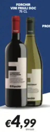 Supermercati Visotto Forchir vini friuli doc offerta