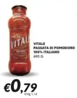 Supermercati Visotto Vitale passata di pomodoro 100% italiano offerta