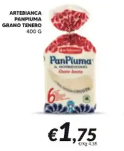 Supermercati Visotto Artebianca panpiuma grano tenero offerta