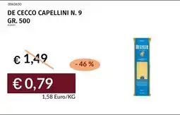Prezzemolo e Vitale De cecco capellini N. 9 offerta