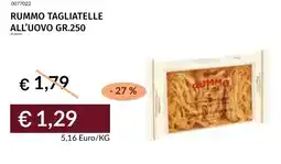 Prezzemolo e Vitale Rummo tagliatelle all'uovo offerta